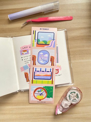 「In Transit」四格連拍貼紙組