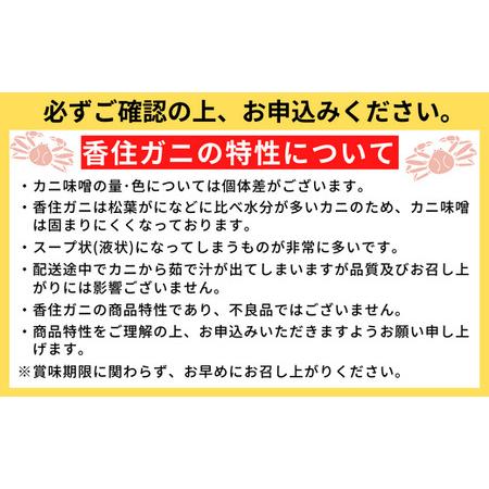 ふるさと納税 香住ガニ（ベニズワイガニ）釜茹で ボイル 大きめサイズ 約600g×2匹（約1.2kg以上）冷蔵 カニの本場 香住産 令和6年1月下旬以.. 兵庫県香美町