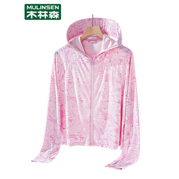 木林森防曬衣女夏季薄款透氣2023新款夏季寬松中年媽媽長袖防曬服