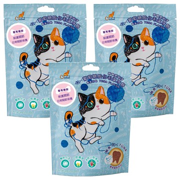 CatFeet葡萄糖胺化毛潔牙餅  鮪魚  60g  3包