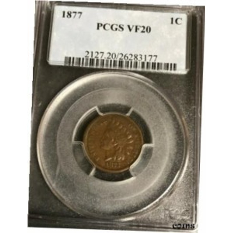 品質保証書付】 アンティークコイン NGC PCGS 1877 Indian Head cent