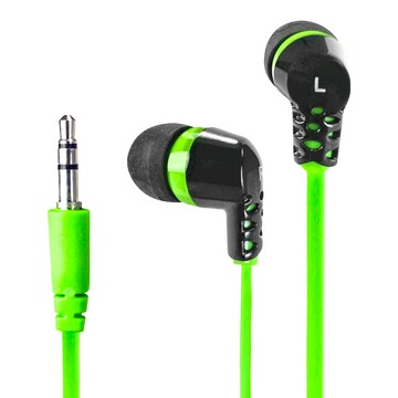 Kinyo 絢麗多彩密閉式耳機  EMP-73  黑色 + 綠色  1組