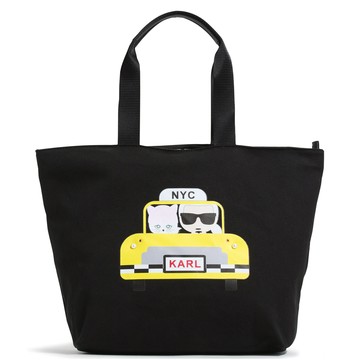 KARL LAGERFELD  老佛爺 帆布托特包 肩背包 購物包 手提包 K96714 卡爾米色(現貨)▶指定Outlet商品5折起☆現貨【送禮首選★APP下單點數4倍送】