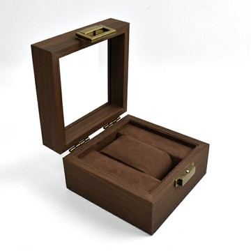 手錶盒 全深咖木紋錶盒(單支裝)【NAWA108】