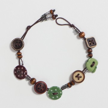 青蘋果鈕扣手鍊