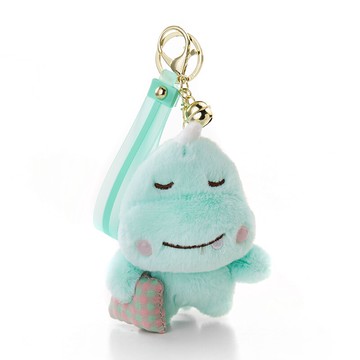 可愛毛絨動物鑰匙扣掛件創意網紅手繩汽車鏈男女情侶一對書包掛飾