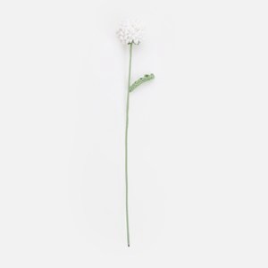 奧可利鉤針毛線花插乒乓球菊42cm 白
