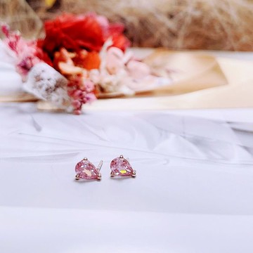 現貨專區｜人魚淚滴銀針耳環-柔光粉(BPES15-p)｜送禮精選店家★Reyna jewelry 女王飾品