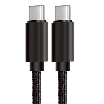 Type-C to Type-C 60W公對公頭PD數據轉接充電短線 UCA100S  1個  黑色  20cm