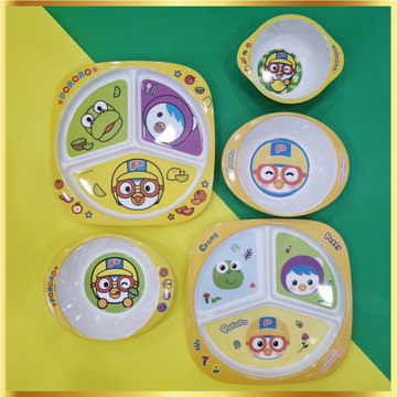 Pororo 兒童分隔盤和碗