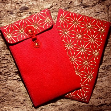 奧地利水鑽開運紅包袋【六六富貴錦】