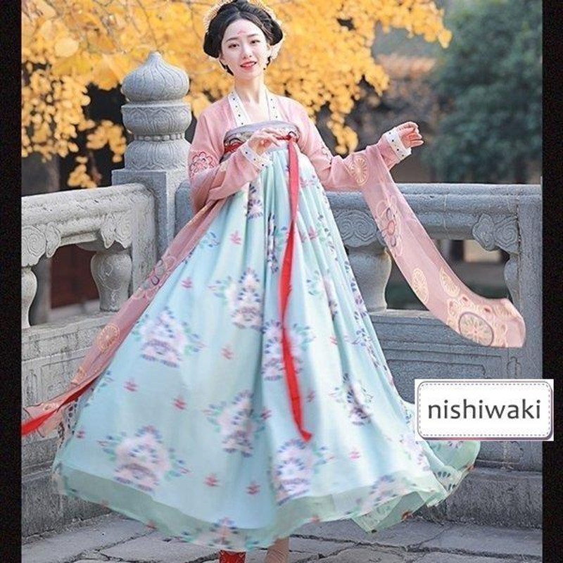 ステージ 2色入 唐装漢服 チャイナドレス 女性 中国古代衣装 チャイナ