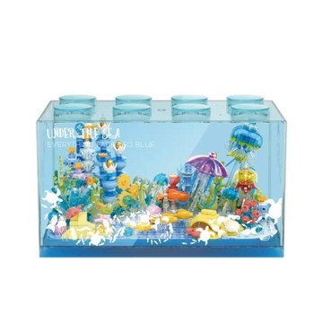 婦幼用品｜安撫玩具 小牛津【Okids博士積木】積木系列-海底星樂園(造景積木/公仔玩具/療癒小物)