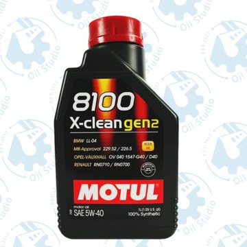 《油工坊》 【整箱12罐】MOTUL 8100 X-CLEAN GEN2 5W40 全合成 API SP 229.52