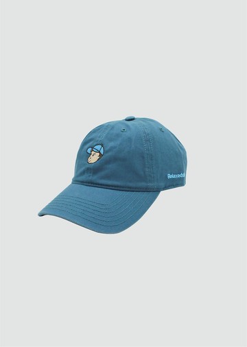 小弟刺繡棒球帽 -藍綠色