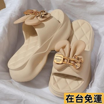 🔥台灣發出🔥 小姐 厚底拖鞋女 防滑防臭涼拖鞋 軟底涼鞋 外穿拖鞋 厚底拖鞋 新款洋氣可愛中跟 YGID