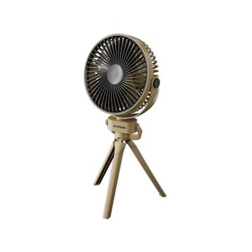 跨境露營風扇帶夜燈3600MA三擋16H續航吊臺立三用三角支架電風扇