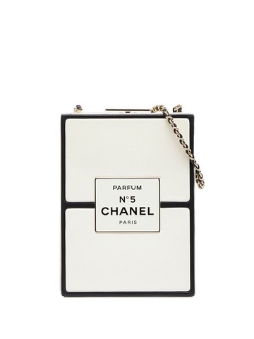 CHANEL Pre-Owned - Nº5 leather clutch bag - women - Lambskin - One Size - White