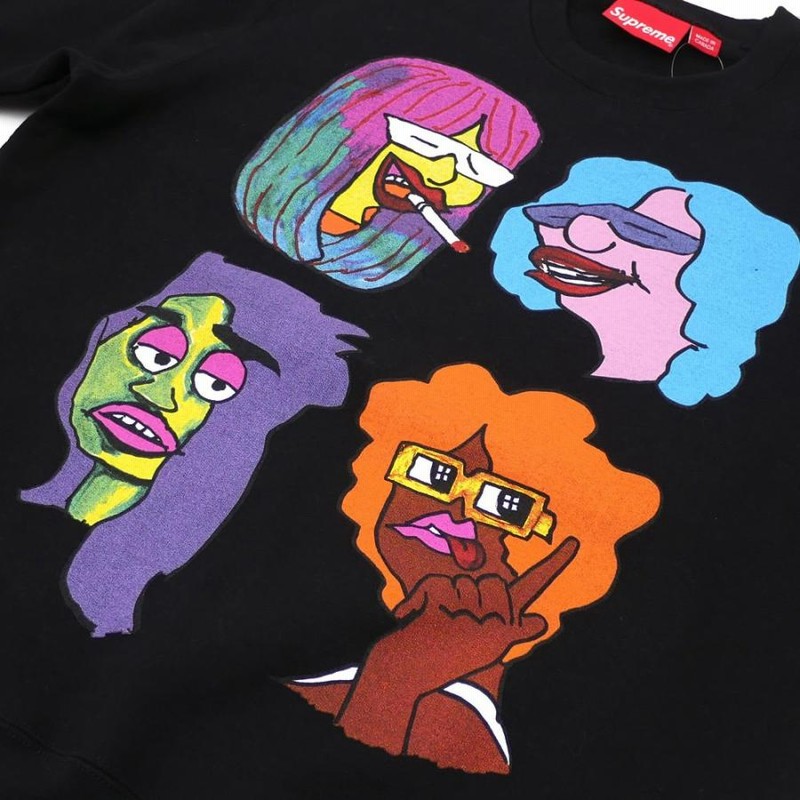 シュプリーム SUPREME Gonz Heads Crewneck (スウェット) BLACK シュプリーム SUPREME Gonz Heads Crewneck (スウェット) BLACK