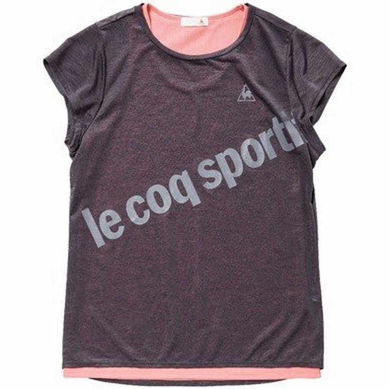 Le Coq Sportif ルコックスポルティフ レディーススポーツウェア Tシャツ 半袖シャツ ２枚重ね Qbcp Chc レディース Chc 通販 Lineポイント最大0 5 Get Lineショッピング