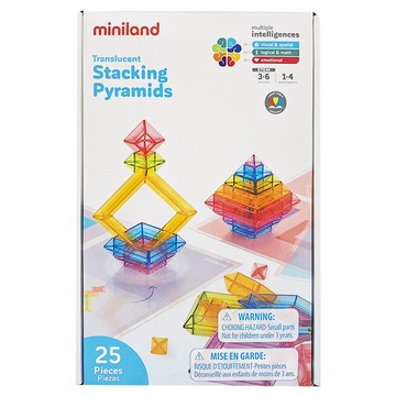 miniland 透光堆疊金字塔25件組  1組