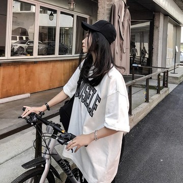 【鹿向南】100%純棉T恤 衣服 短袖 t恤 短袖上衣 運動上衣  ins 風 韓版上衣 oversize  純棉 寬鬆