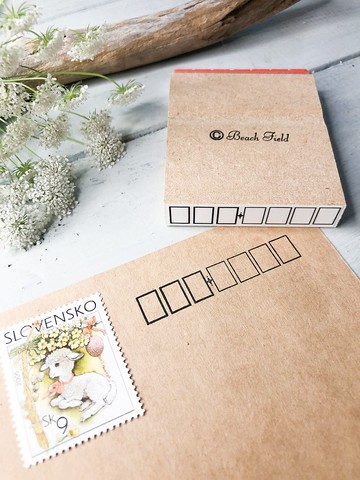 貓與女孩 木頭印章