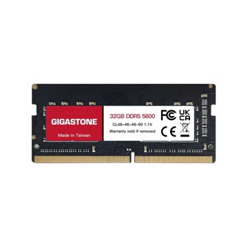 GIGASTONE 立達 DDR5 SODIMM 5600MHz 筆記型記憶體 32G  1個  RMGI-381591