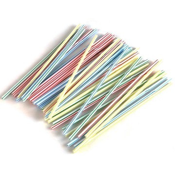 0.5*21釐米彎曲批發吸管一次性豆漿可樂飲料商用便利店食品級塑料
