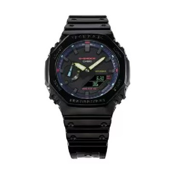 CASIO 卡西歐 探索虛擬彩虹系列  多彩光譜流行腕表  45.4mm  GA-2100RGB-1A｜樂天領券現折★全館特惠中★指定刷卡回饋10%