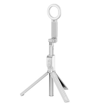 PACEZ RAINBOW 沛思彩虹 藍芽磁吸自拍棒 支援MagSafe 2.2Kg磁鐵 可拆卸藍牙遙控  PACEZ M1-PRO  象牙白  1支