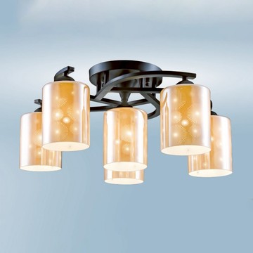 E27鄉村風半吸頂五燈 B20-13-63514