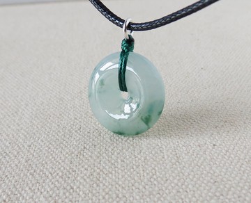 【金剛結】本命年【平安如意】冰飄花翡翠韓國蠟線項鍊AZ02招財