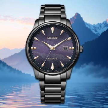 CITIZEN 星辰 Hebe田馥甄配戴款 紫夜星河 光動能都會女性手錶 中性錶 雙12購物節 送禮首選 BM7595-89X