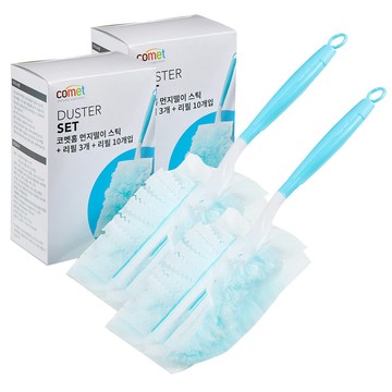 comet 除塵棒補充套組 除塵棒*2+除塵布*26  1組  藍色