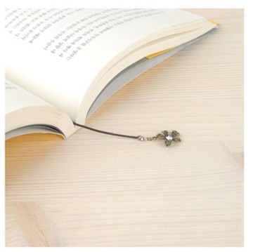 花朵 水晶 鑲鑽 書籤 吊飾