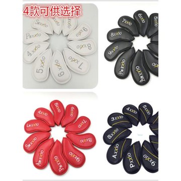 高爾夫鐵桿套新品球桿套golf桿頭套新款刺繡高檔桿頭帽套套裝