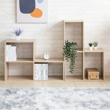 TZUMii百變組合收納櫃(一箱兩入)  書櫃 空櫃 層櫃 置物櫃 電視櫃 轉角櫃-三色可選