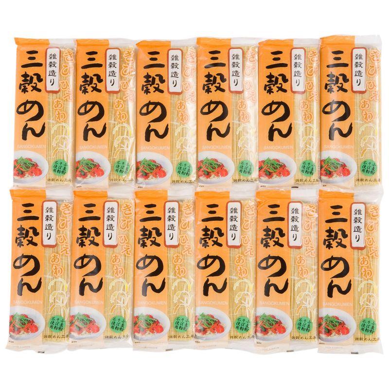 自然芋そば 三穀めん 180g×12箱 180グラム (x 12)