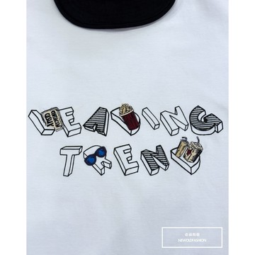 E7th.厚磅爆米花D短T-白(E7SN50532503)