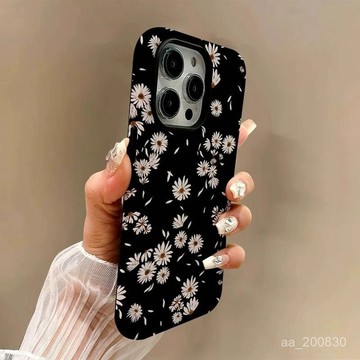 ✨限時下殺✨唯美滿屏雛菊適用蘋果16promax手機殻iPhone15菲林14Plus13手機殻
