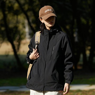 衝鋒衣 登山服 衝鋒外套 沖鋒衣戶外三合一加絨小個子沖鋒服兩件套防風情侶登山服【MJ25871】