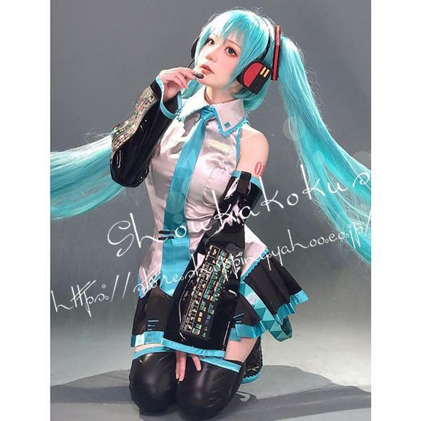 VOCALOID ボーカロイドシリーズ 風 初音ミク コスプレ衣装ウィッグcos