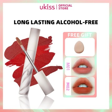 Ukiss 唇泥用於嘴唇和臉頰唇彩唇膏啞光持久性感嘴唇不粘杯