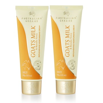 【澳洲 G&M】MKII 金蓋山羊奶養護滋潤霜護手霜(2入組 100g/條)
