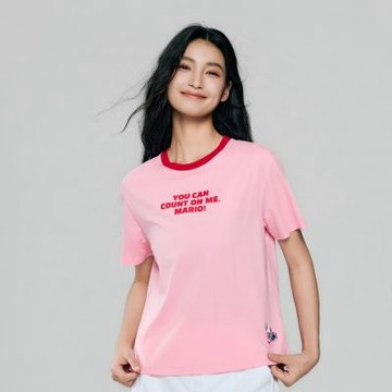 GIORDANO 女裝印花短袖T恤 超級瑪利歐銀河電影版系列