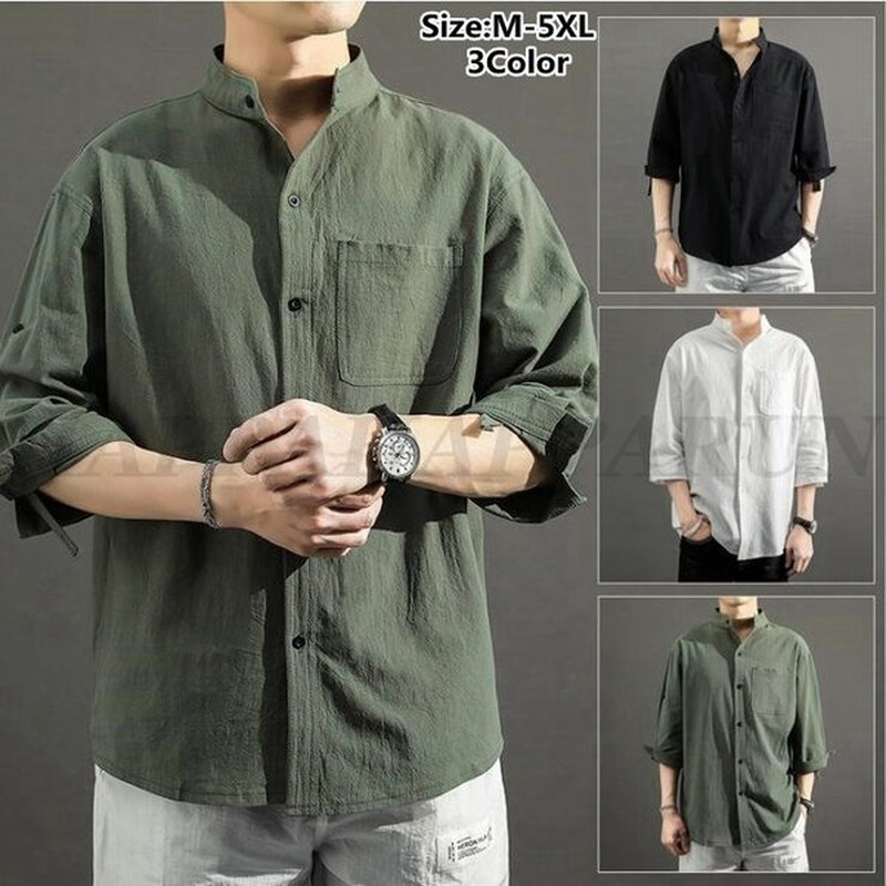 シャツ メンズ 半袖シャツ 夏 7分袖シャツ 七分袖 開襟シャツ ワイシャツ 父の日 カジュアル 通勤 紳士服 トップス 22夏 メンズファッション おしゃれ 薄手 通販 Lineポイント最大0 5 Get Lineショッピング