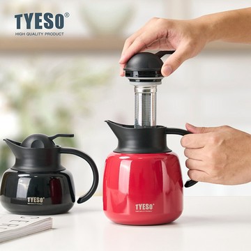 森活好室 泰碩 TYESO 南瓜保溫壺 304不銹鋼保溫水壺 1000ml 泡茶水壺 保溫壺 泰碩保溫壺 茶壺