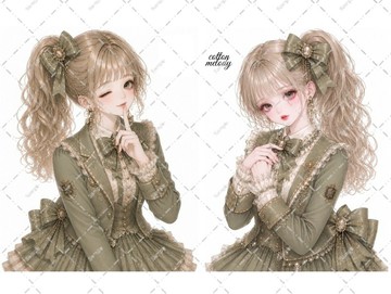 original sticker no.10221 人物貼紙 原創貼紙 人物貼紙 女孩貼紙 原創人物貼紙
