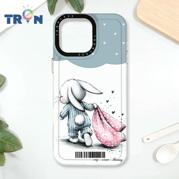 TRON iPhone 16 Pro Max 小動物的小被被 防摔太空載具殼 透白 軟硬 手機殼